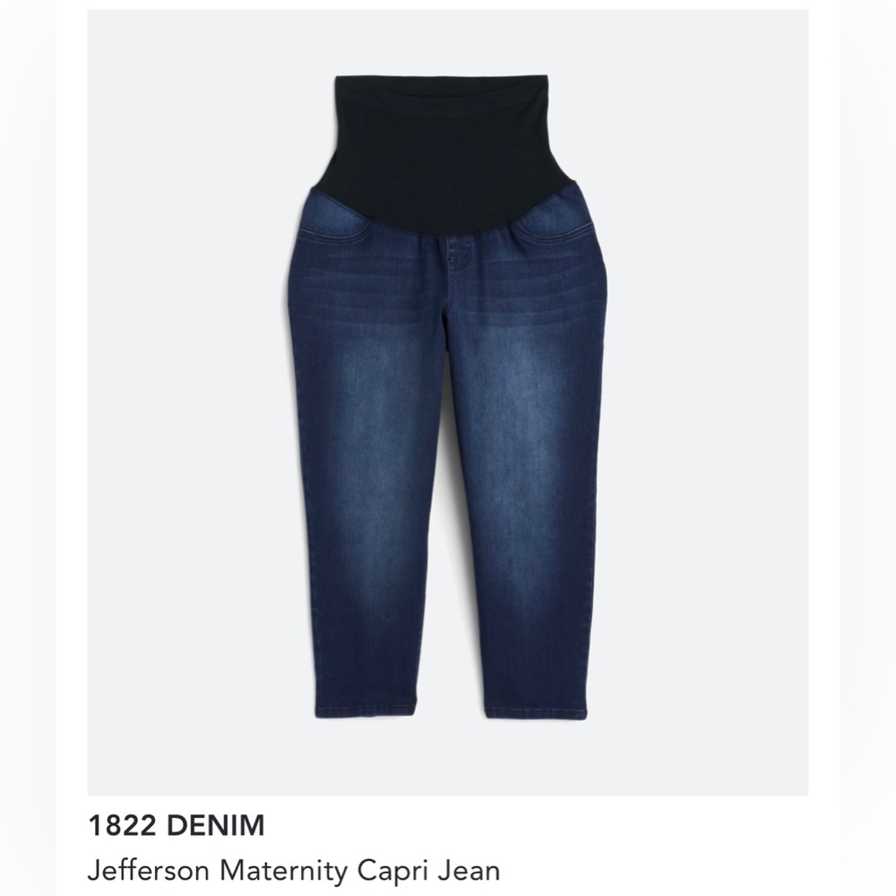 1822 Maternity Capri Jeans